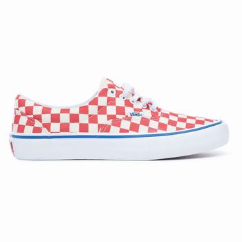 Férfi Vans Checkerboard Era Pro Tornacipő VA0831756 Piros Fehér